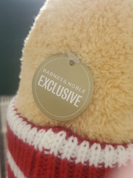 Pusheen Plush Sloth in Red and White Striped Sweater Holding Heart Latte - Picture 9 of 9